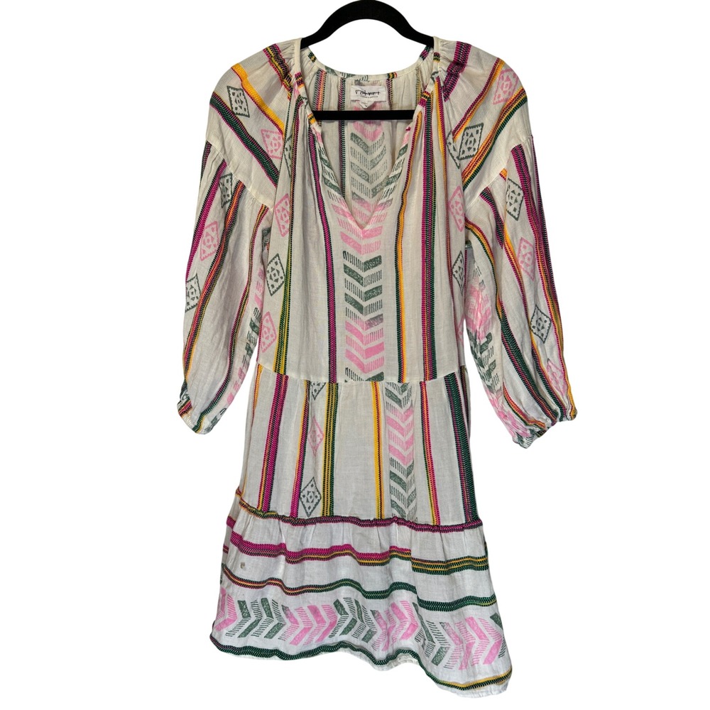 Velvet by Graham & Spencer Jade Dress Tiered Multi-Color Size M Retail: $275 EUC